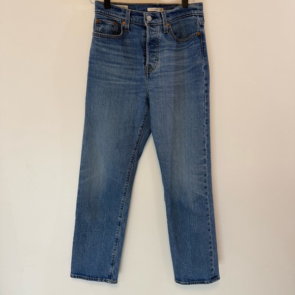 LEVI'S Wedgie Straight Leg Jeans High Rise Button Fly in size 26z - Picture 5 of 11